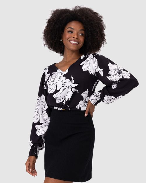 Saia Reta Feminina Cintura Alta Em Malha Tweed