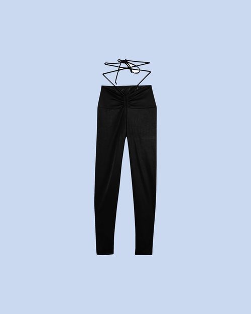 Calça Legging Feminina Cós Amarração Em Malha Dry - ENFIM