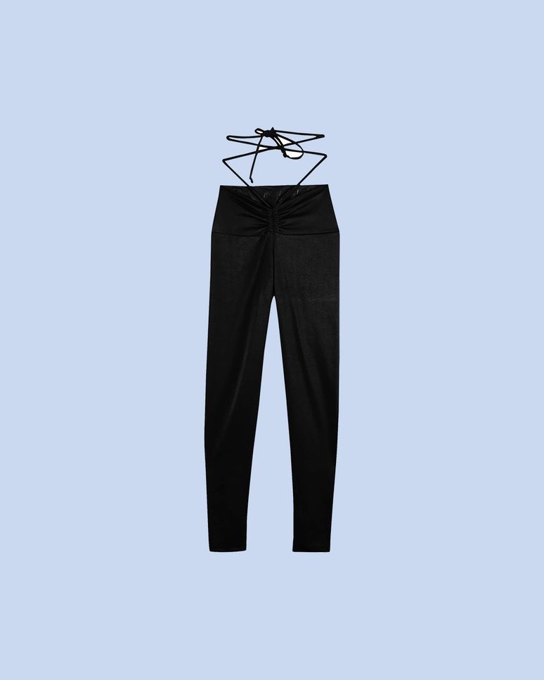 Calça Legging Feminina Cós Amarração Em Malha Dry - ENFIM