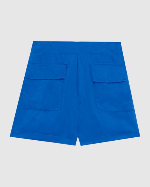 Shorts Feminino Bolso Frontal Em Viscose Sarjada