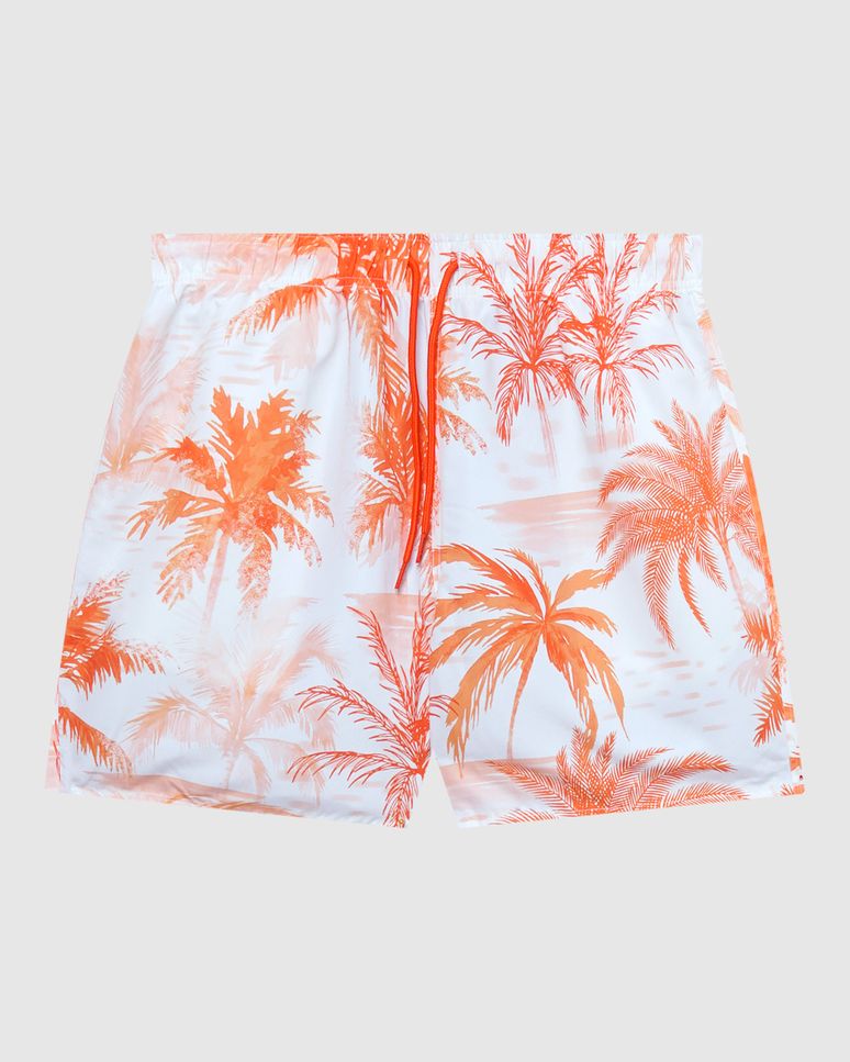 Shorts Masculino Dupla Face Estampado Em Tafetá