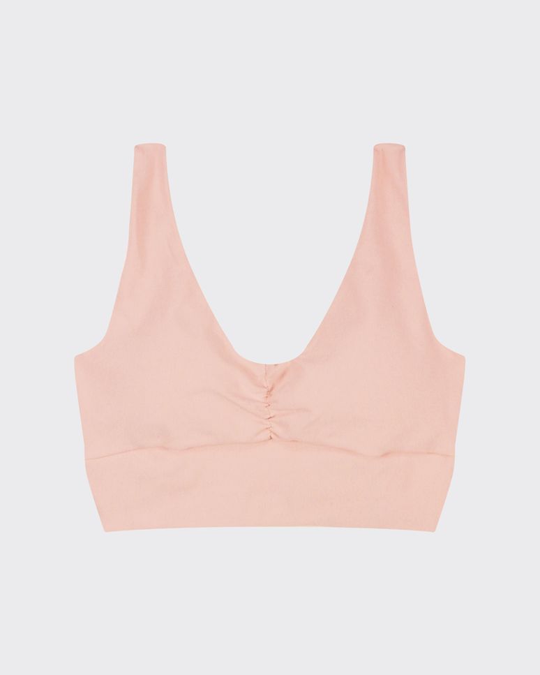 Top Esportivo Franzido Frontal Em Malha Proteção UV50+ - ENFIM
