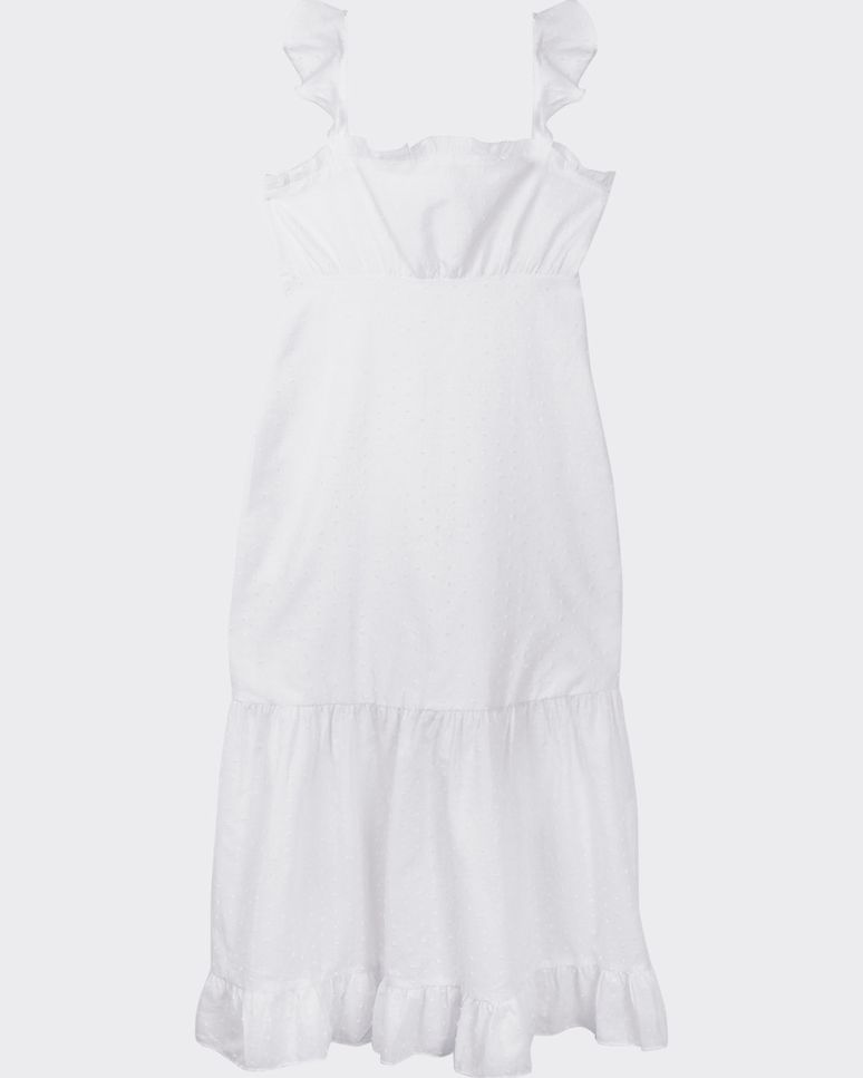 Vestido Midi Feminino Marias Em Algodão Plumetis - ENFIM