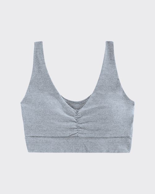 Top Esportivo Plus Size Franzido Em Malha Proteção UV50+ - ENFIM
