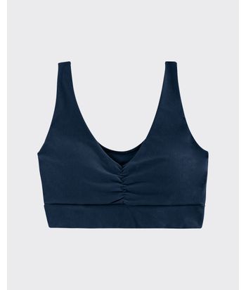 Top Esportivo Plus Size Franzido Em Malha Proteção UV50+ - ENFIM
