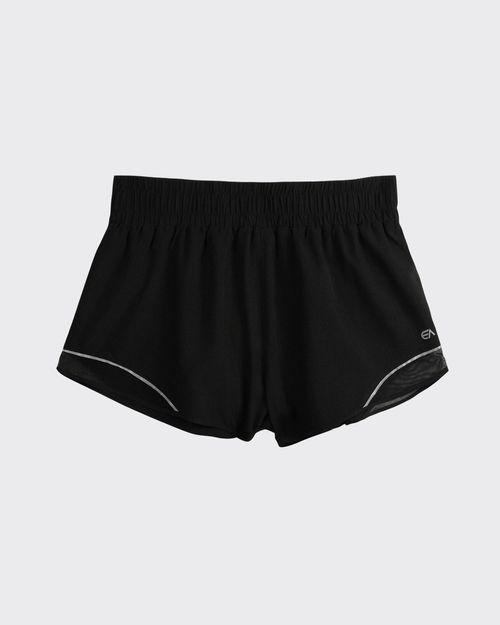 Shorts Runner Feminino Recorte Lateral Em Tafetá - ENFIM