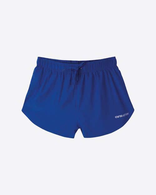 Shorts Duplo Feminino Cadarço Frontal Em Tafetá  - ENFIM