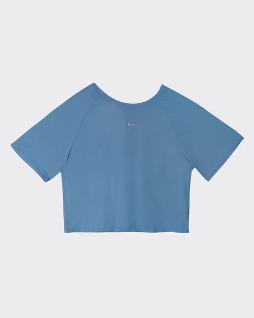 Blusa Cropped Feminina Abertura Costas Em Malha Dry - ENFIM