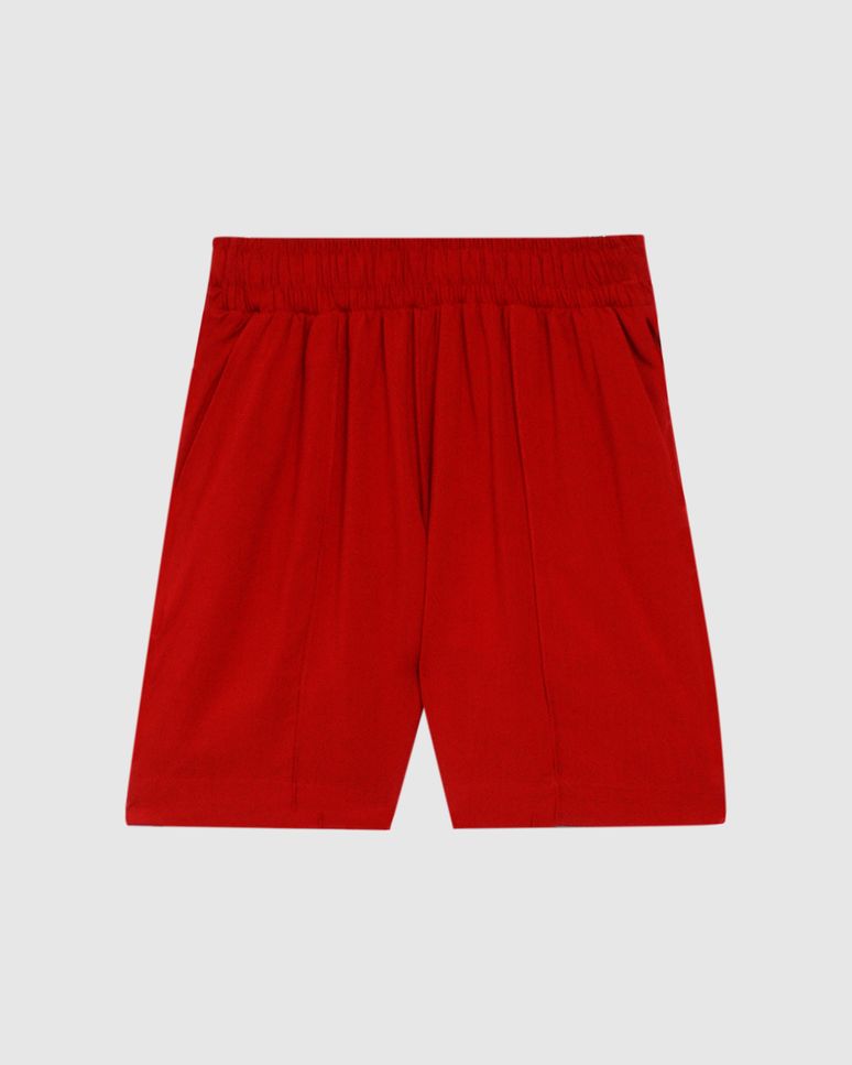 Shorts Feminino Bolso Faca Em Viscose