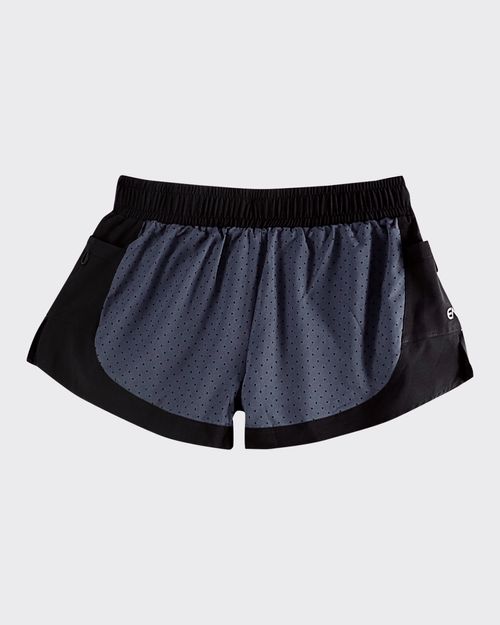 Shorts Duplo Feminino Furos A Laser Em Tafetá - ENFIM