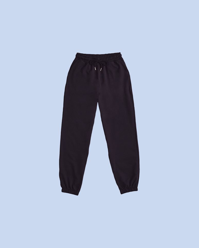 Calça Jogger Feminina Cintura Alta Em Moletom Flanelado - Enfim