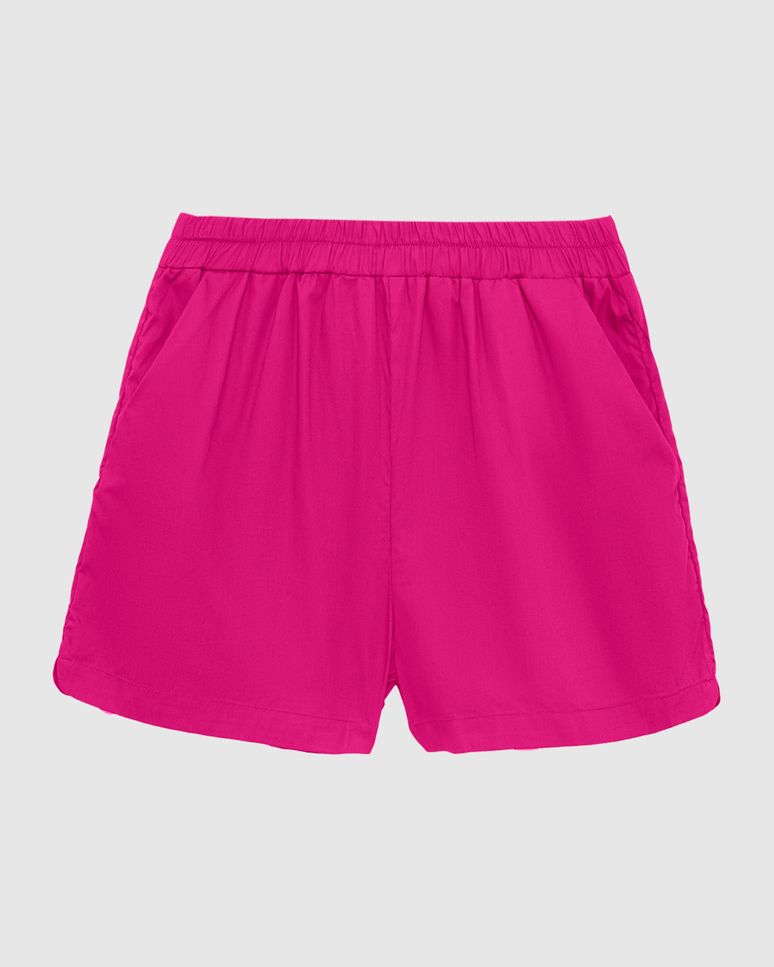 Shorts Feminino Bolso Faca Em Tricoline