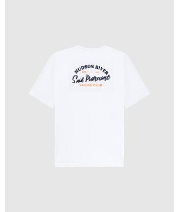 Camiseta Masculina Estampa Frente E Costas Em Malha Flamê