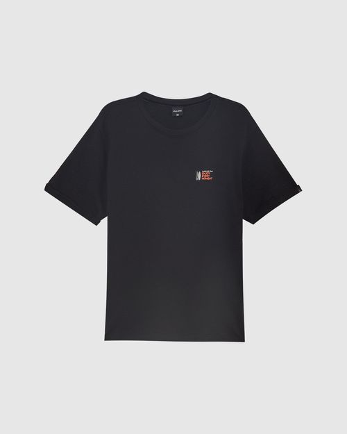 Camiseta Masculina Manga Dobrada Em Malha Linho Texturizada