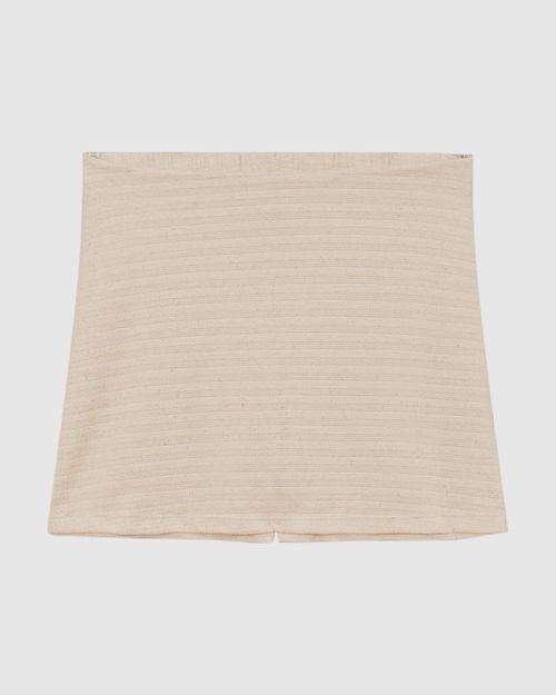 Shorts Saia Feminino Cintura Alta Em Malha Tweed