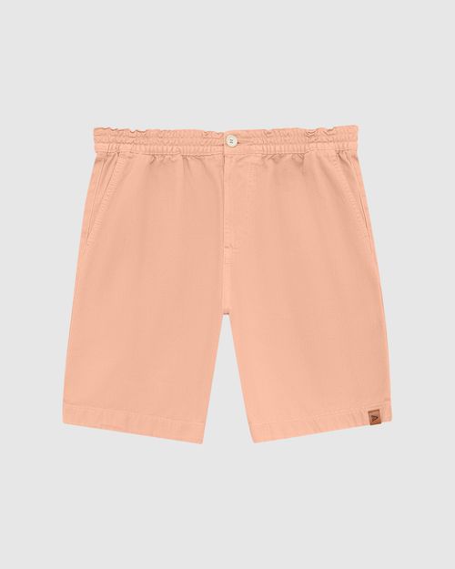 Shorts Masculino Cós Elástico Em Sarja 100% Algodão