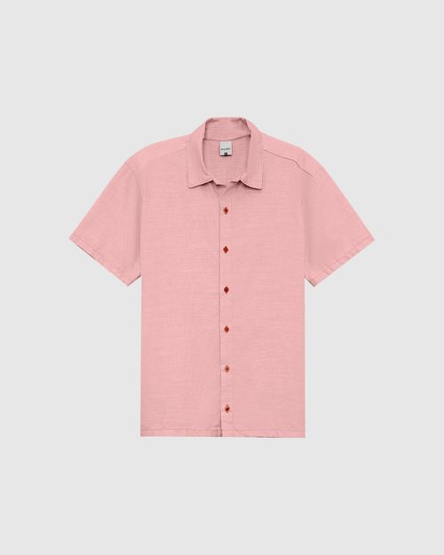Camisa Masculina Tradicional Em Fio Tinto De Algodão