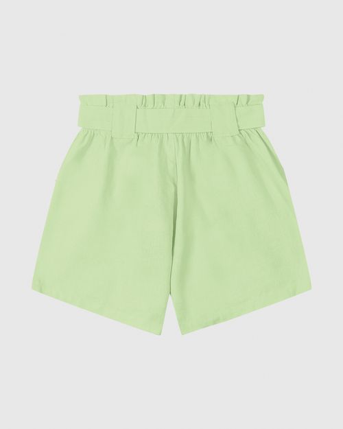 Shorts Clochard Feminino Com Cinto Em Viscolinho