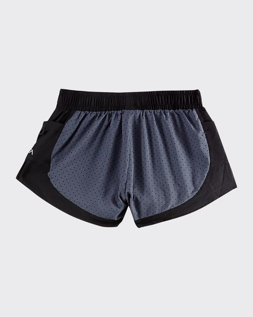 Shorts Duplo Feminino Furos A Laser Em Tafetá - ENFIM
