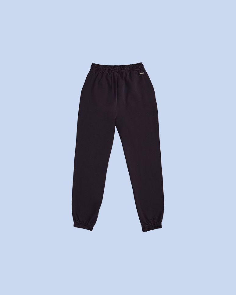 Calça Jogger Feminina Cintura Alta Em Moletom Flanelado - Enfim