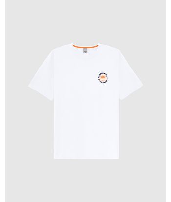 Camiseta Masculina Estampa Frente E Costas Em Malha Flamê