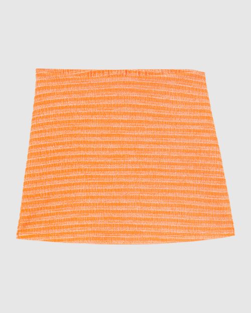 Shorts Saia Feminino Cintura Alta Em Malha Tweed