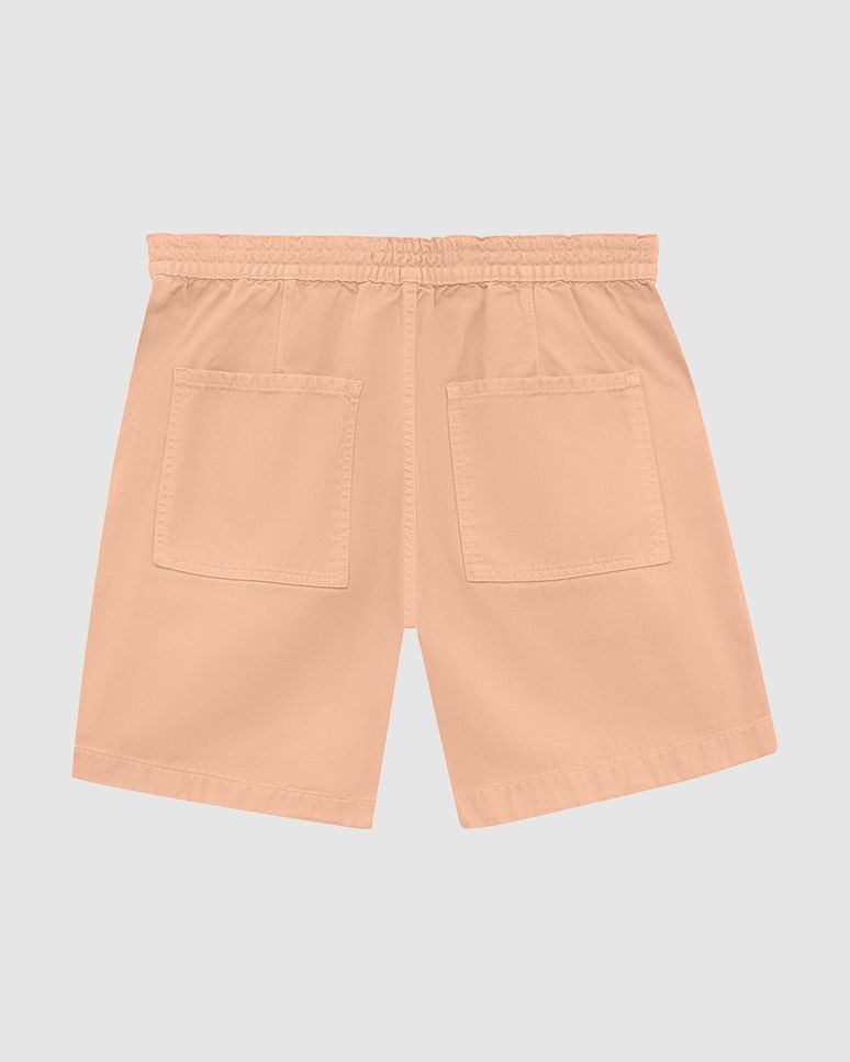 Shorts Masculino Cós Elástico Em Sarja 100% Algodão