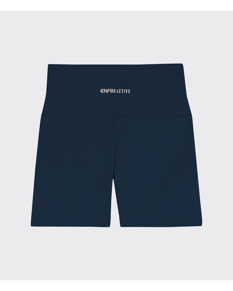Shorts Biker Feminino Cintura Alta Malha Com Proteção UV50+ - ENFIM