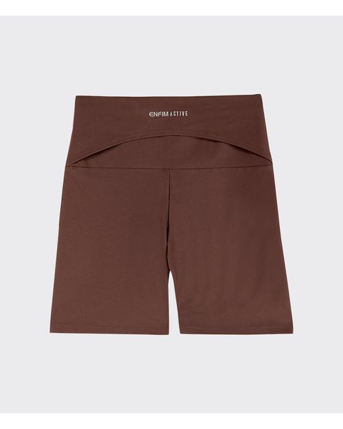 Shorts Feminino Bolso Costas Em Malha Com Proteção UV50+ Enfim