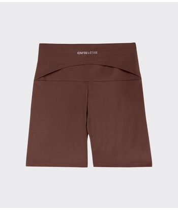 Shorts Feminino Bolso Costas Em Malha Com Proteção UV50+ Enfim