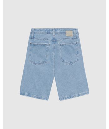 Bermuda Masculina Tradicional Com Puídos Em Jeans 100% Algodão