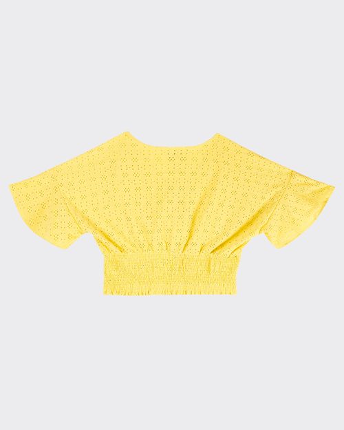 Blusa Transpassada Feminina Em Malha Laise - ENFIM