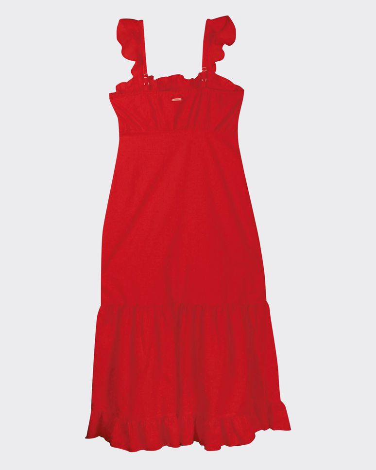 Vestido Midi Feminino Marias Em Algodão Plumetis - ENFIM