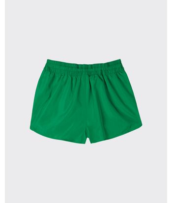 Shorts Feminino Barra Arredondada Em Tafetá - ENFIM