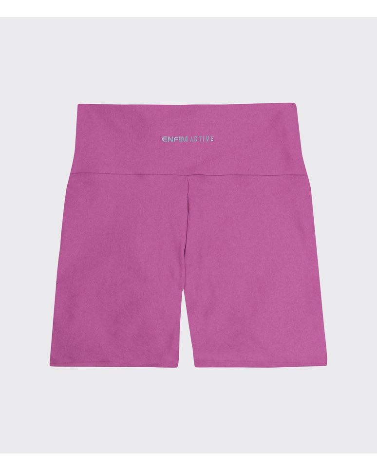 Shorts Biker Feminino Cintura Alta Malha Com Proteção UV50+ - ENFIM
