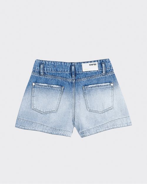 Shorts Feminino Comfort High Em Jeans 100% Algodão - ENFIM