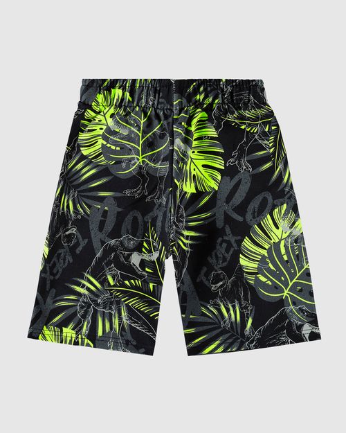 Bermuda Infantil Menino Estampada Em Moletinho Malwee Kids
