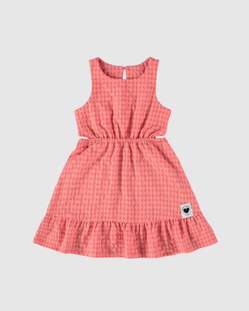 Vestido Infantil Rodado Com Detalhe Vazado Malwee Kids