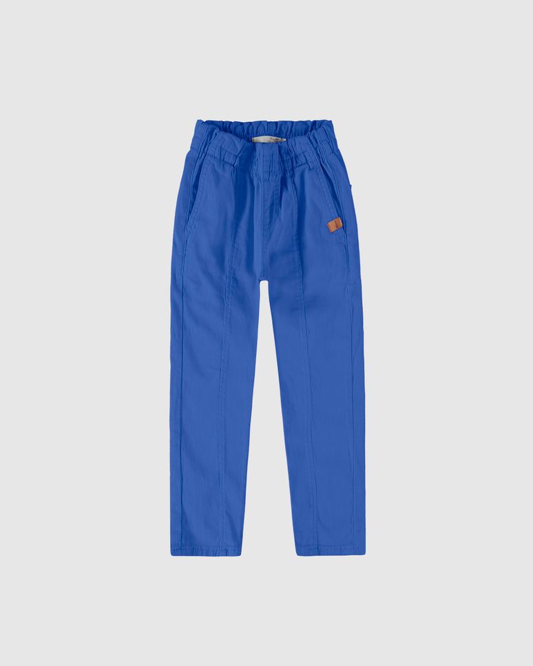 Calça Infantil Menina Slouchy Cintura Média Em Sarja Malwee Kids