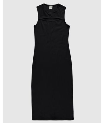 Vestido Menina Midi Decote Vazado Em Ribana Malwee Kids