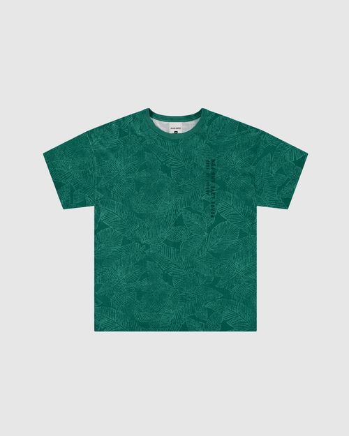 Camiseta Menino Manga Curta Folhagem Em Algodão Malwee Kids