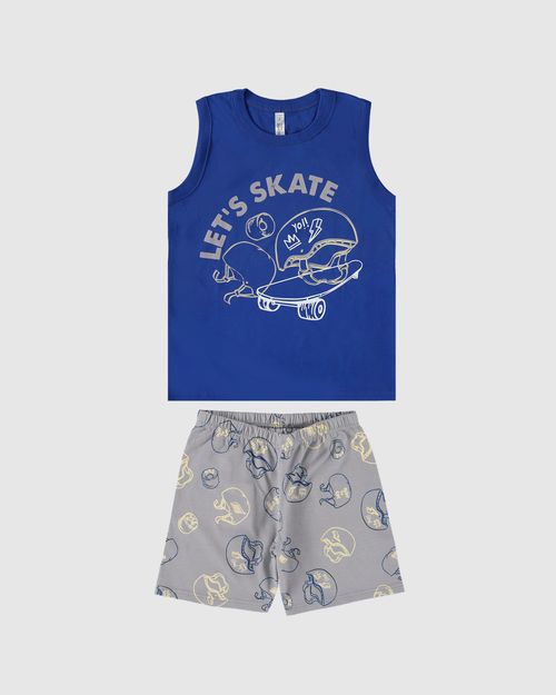 Pijama Infantil Menino Estampa Brilha No Escuro Em Algodão Malwee Kids