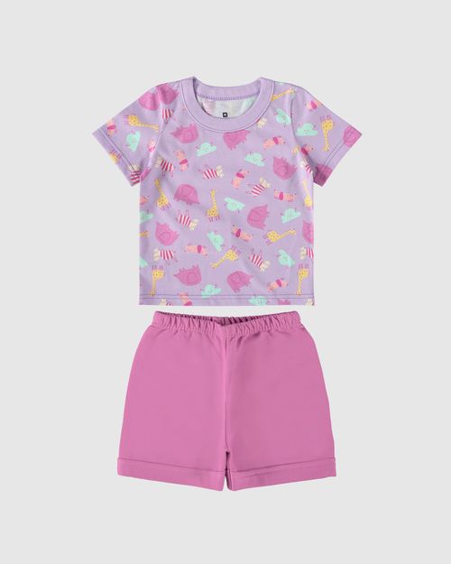 Conjunto Infantil Menina Bebê Em Algodão Malwee Kids