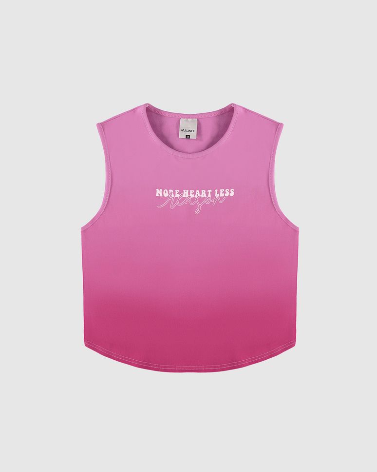 Regata Menina Cropped More Heart Less Reason Em Algodão Malwee Kids