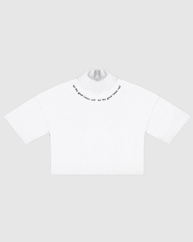 Blusa Menina Box Gola Alta Estampa Lettering Em Algodão Malwee Kids