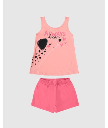 Pijama Infantil Menina Always Dream Em Algodão Malwee Kids