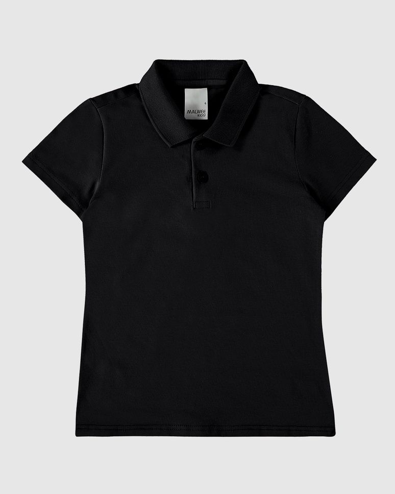 Blusa Polo Infantil Menina Em Algodão Malwee Kids
