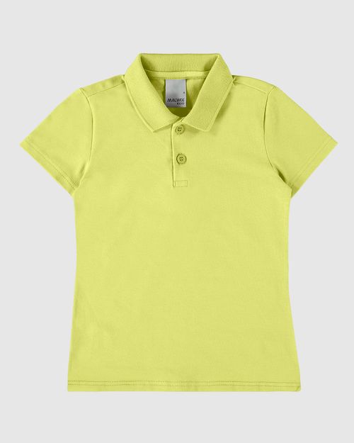 Blusa Polo Infantil Menina Em Algodão Malwee Kids