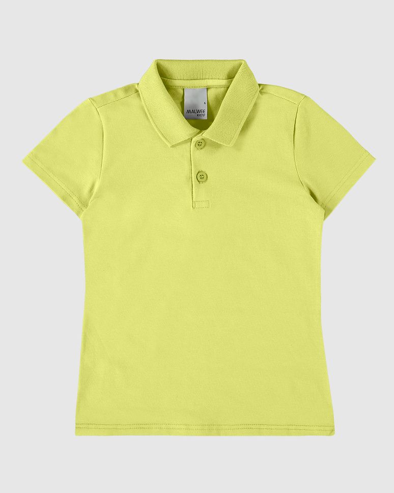 Blusa Polo Infantil Menina Em Algodão Malwee Kids
