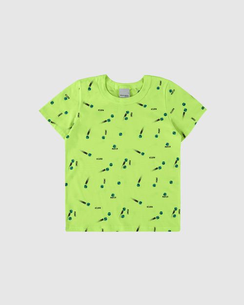 Camiseta Infantil Menino Estampada Em Algodão Malwee Kids